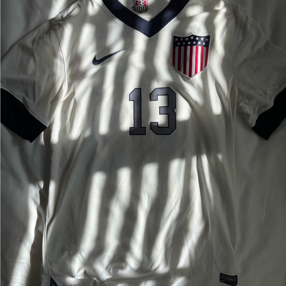 Alex Morgan White Soccer Jersey with Number 13 USWNT USA